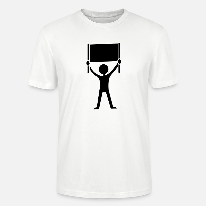 Botschaft Demonstration - Stanley/Stella Unisex Bio-T-Shirt CRAFTER - Weiß