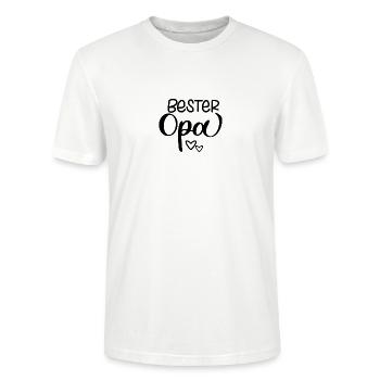 Bester Opa - Stanley/Stella Unisex Bio-T-Shirt CRAFTER - Weiß - Vorne - Alina (178cm) & Michal (187cm)