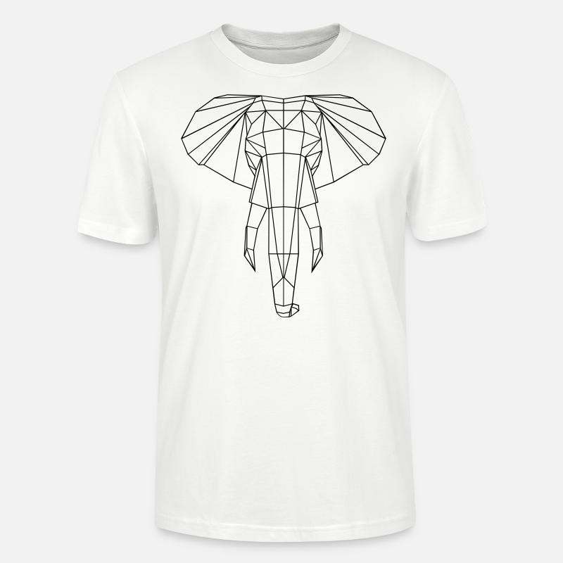 Elephant graphic - T-shirt bio CRAFTER Stanley Stella Unisexe - blanc
