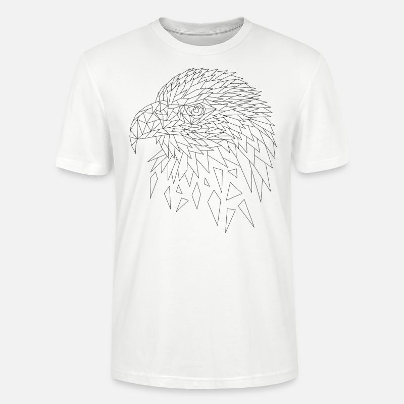 Seeadler Adler Polygone - Stanley/Stella Unisex Bio-T-Shirt CRAFTER - Weiß
