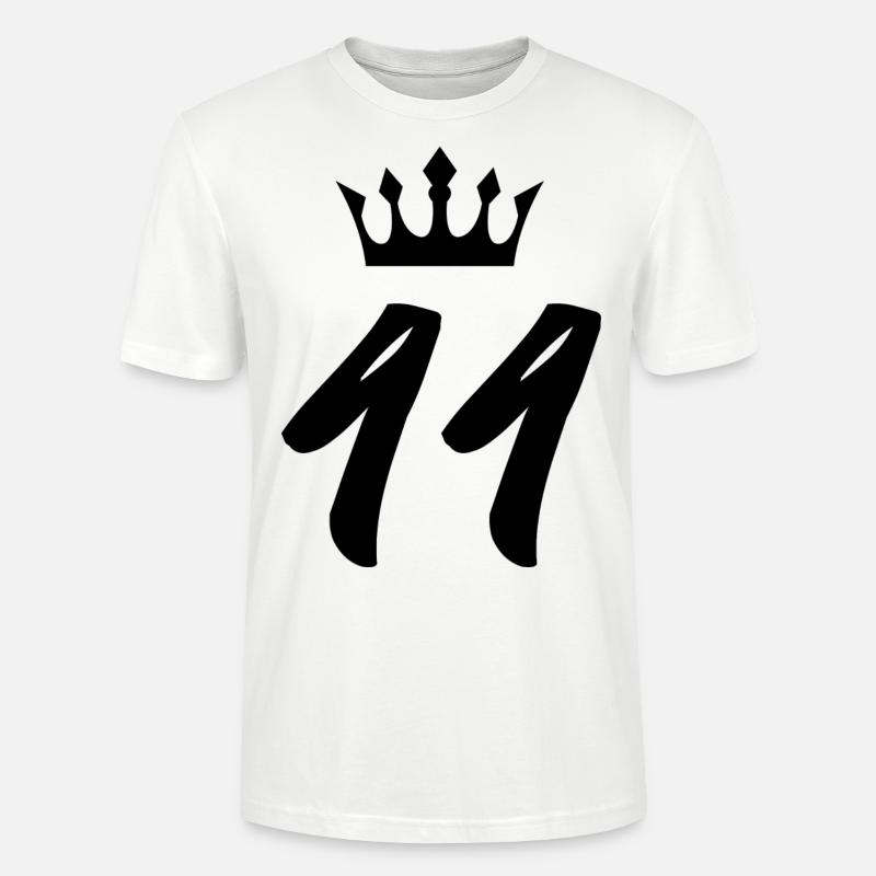 44 Couronne de numéros - T-shirt bio CRAFTER Stanley Stella Unisexe - blanc