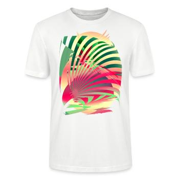 Sonne Papagei Sommer - Stanley/Stella Unisex Bio-T-Shirt CRAFTER - Weiß - Vorne - Alina (178cm) & Michal (187cm)