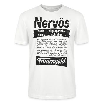 Frauengold - dunkel - Stanley/Stella Unisex Bio-T-Shirt CRAFTER - Weiß - Vorne - Alina (178cm) & Michal (187cm)