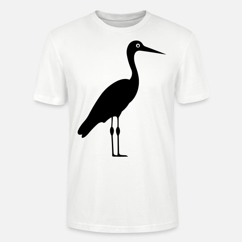 Simple petite cigogne - T-shirt bio CRAFTER Stanley Stella Unisexe - blanc