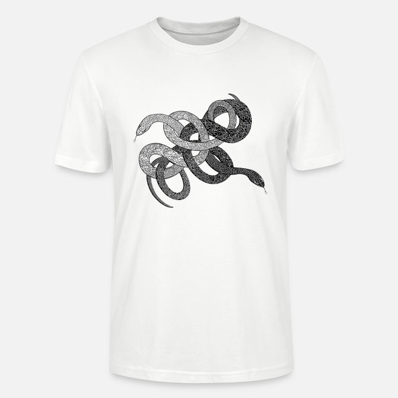 Serpents anaconda cadeau python - T-shirt bio CRAFTER Stanley Stella Unisexe - blanc