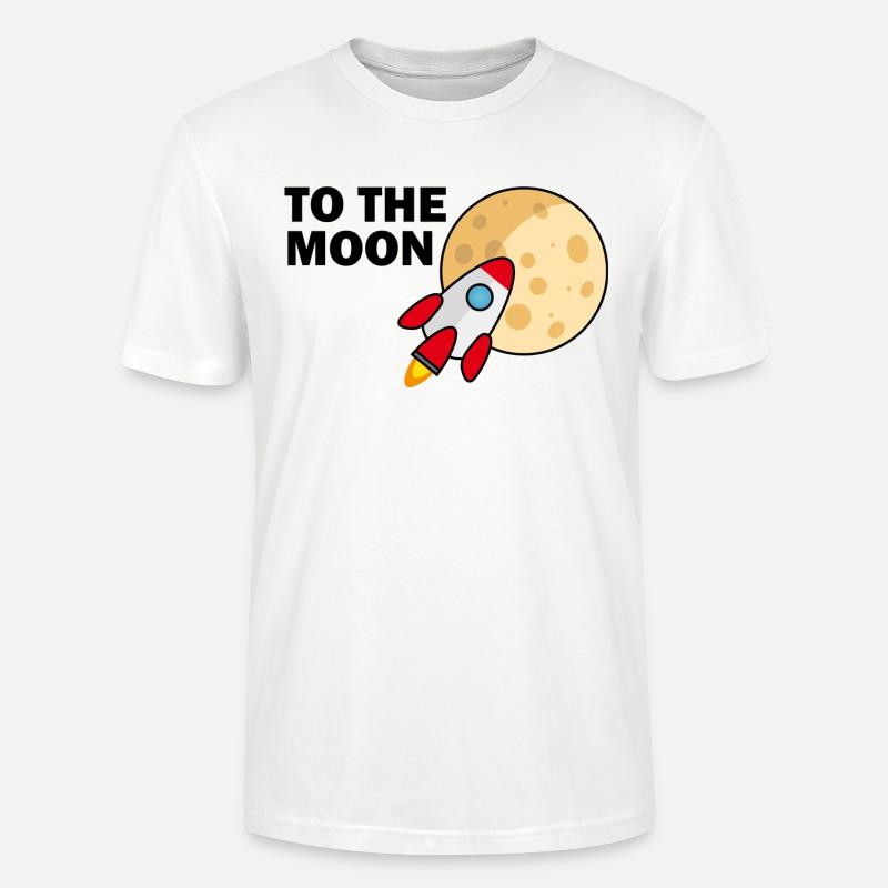 TO THE MOON - Stanley/Stella Unisex Bio-T-Shirt CRAFTER - Weiß