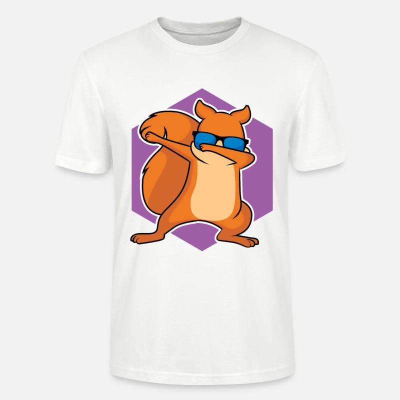 Dabbing Squirrel - Conception - T-shirt bio CRAFTER Stanley Stella Unisexe - blanc