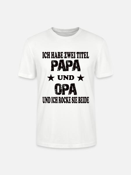 papa und opa - Stanley/Stella Unisex Bio-T-Shirt CRAFTER - Weiß