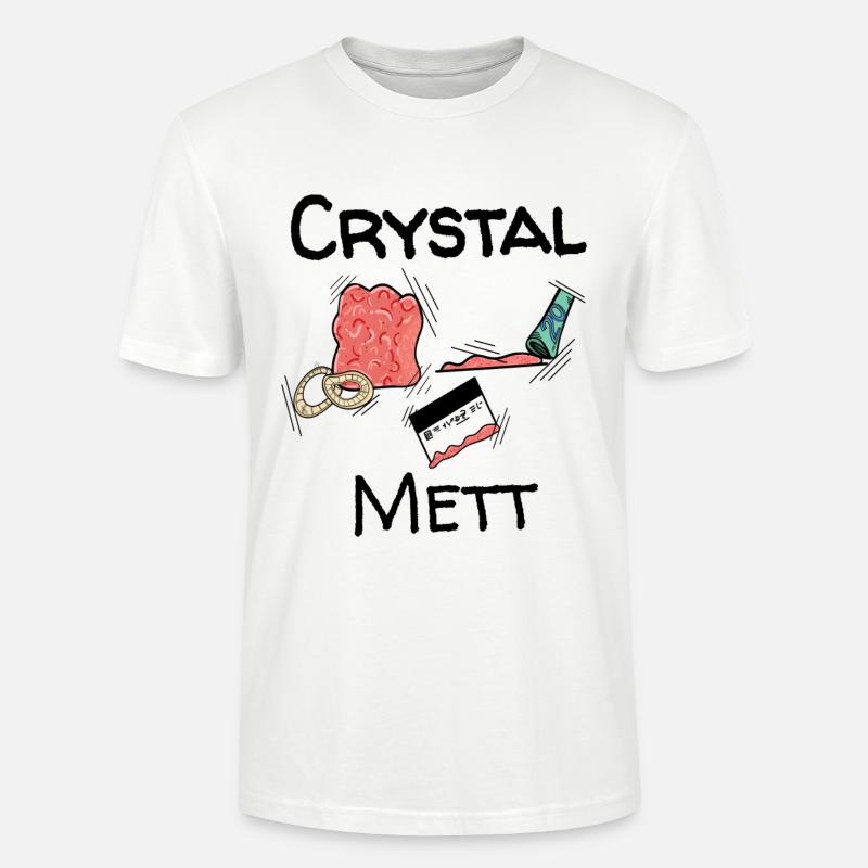 Mett - Crystal Mett - Stanley/Stella Unisex Bio-T-Shirt CRAFTER - Weiß