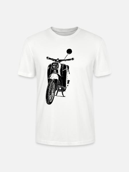 Schwalbe Moped - Stanley/Stella CRAFTER Unisex Organic T-Shirt - white