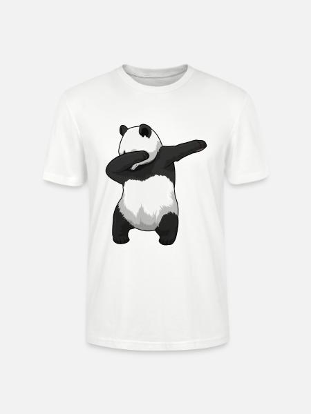 Panda Hip Hop Tanz - Stanley/Stella Unisex Bio-T-Shirt CRAFTER - Weiß