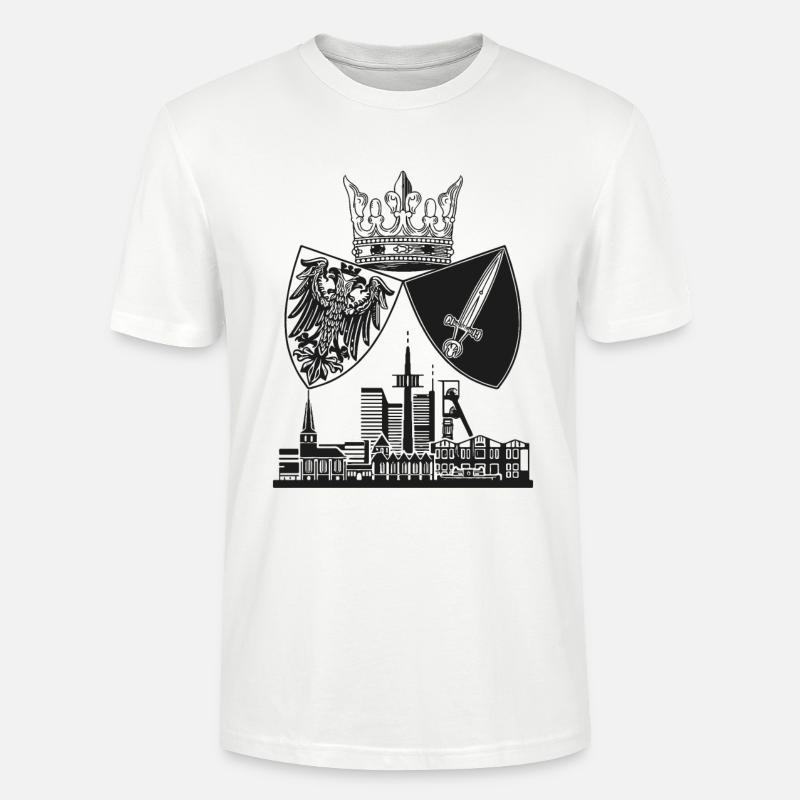 Essen - Skyline - Wappen - Stanley/Stella Unisex Bio-T-Shirt CRAFTER - Weiß