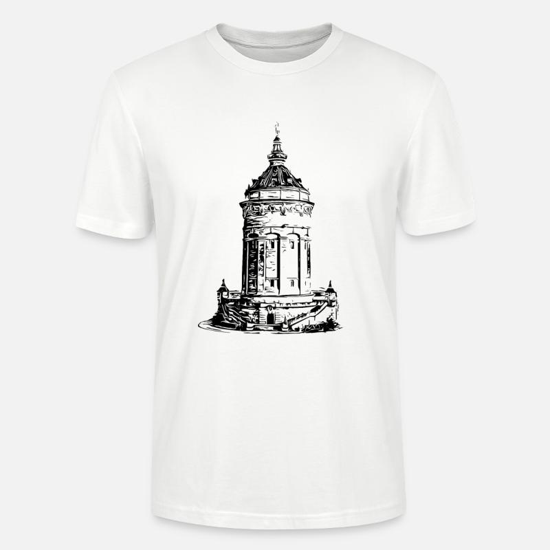 Mannheimer Wasserturm Mannheim - Stanley/Stella Unisex Bio-T-Shirt CRAFTER - Weiß