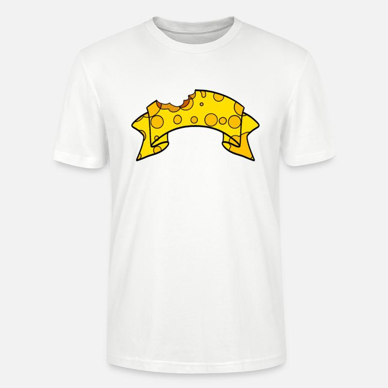 Bannières de fromage - T-shirt bio CRAFTER Stanley Stella Unisexe - blanc