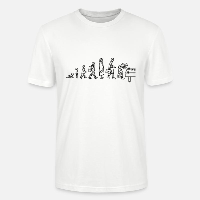 Billard Evolution - Stanley/Stella Unisex Bio-T-Shirt CRAFTER - Weiß