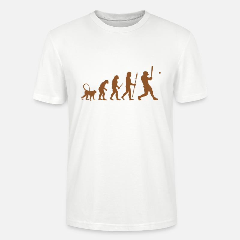 Baseball Evolution - Stanley/Stella Unisex Bio-T-Shirt CRAFTER - Weiß