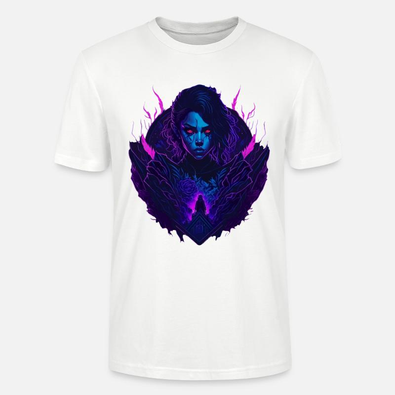 Devil Gothic Seduction Girl - T-shirt bio CRAFTER Stanley Stella Unisexe - blanc