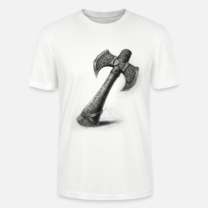 Fear the axe Wikinger Axt - Stanley/Stella Unisex Bio-T-Shirt CRAFTER - Weiß