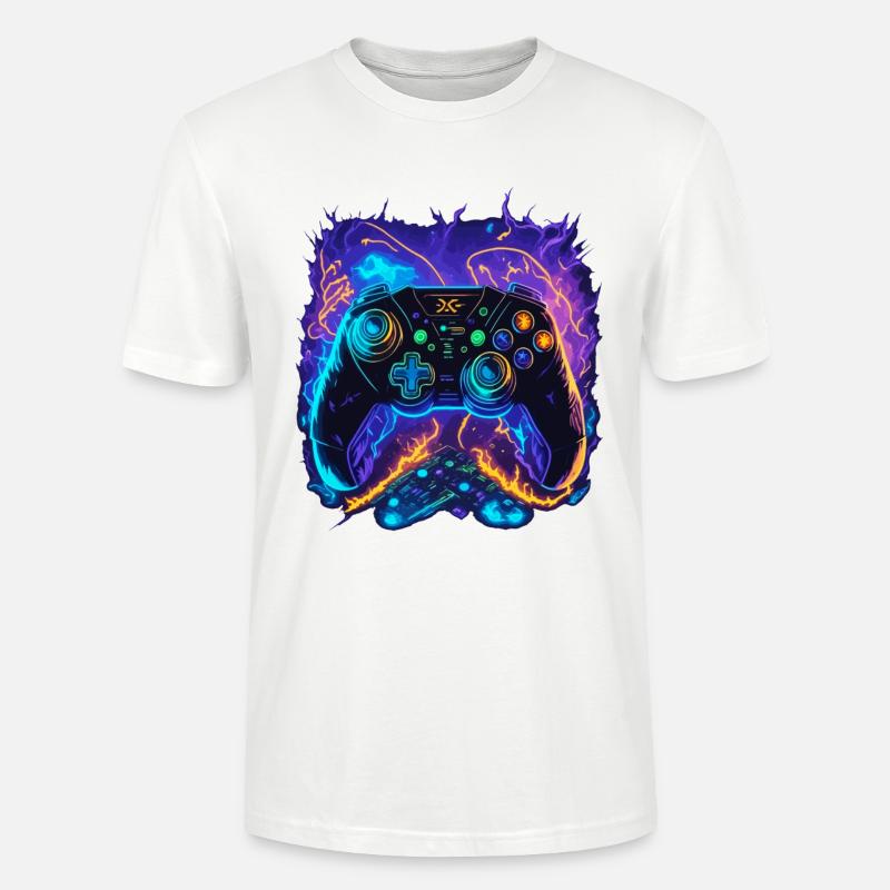Powerful Gaming Controller Art - Stanley/Stella Unisex Bio-T-Shirt CRAFTER - Weiß