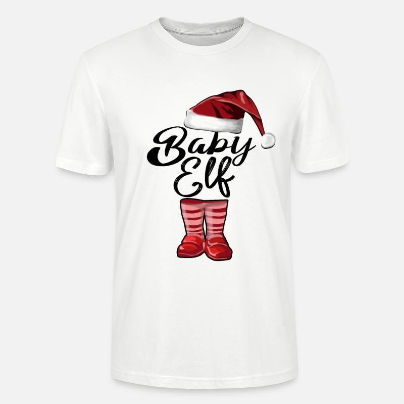 Bébé Elfe – Douce Conception de Noël - T-shirt bio CRAFTER Stanley Stella Unisexe - blanc