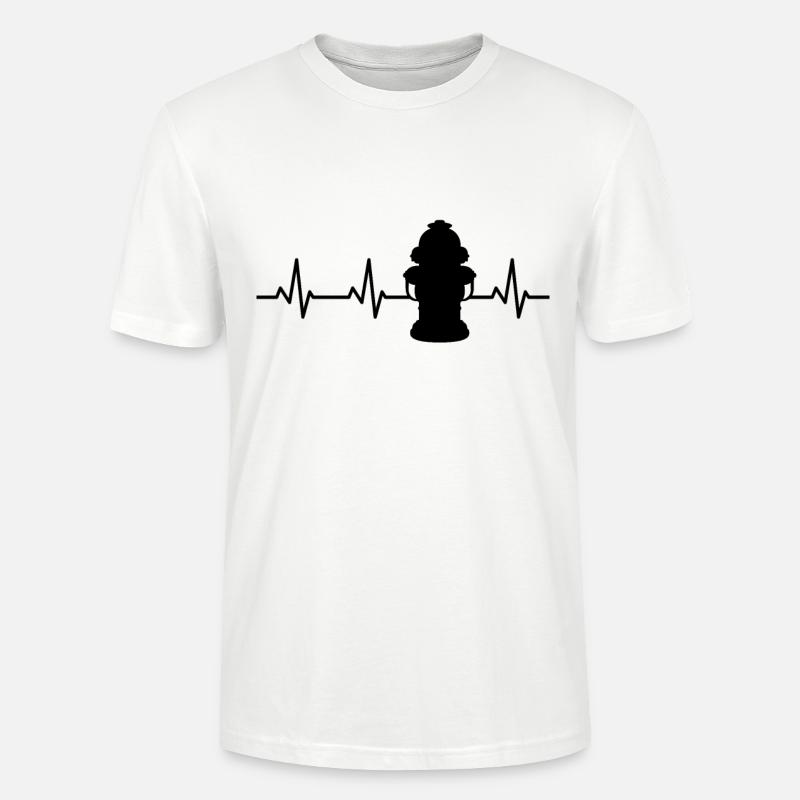 Feuerhydrant Pulsschlag - Stanley/Stella Unisex Bio-T-Shirt CRAFTER - Weiß