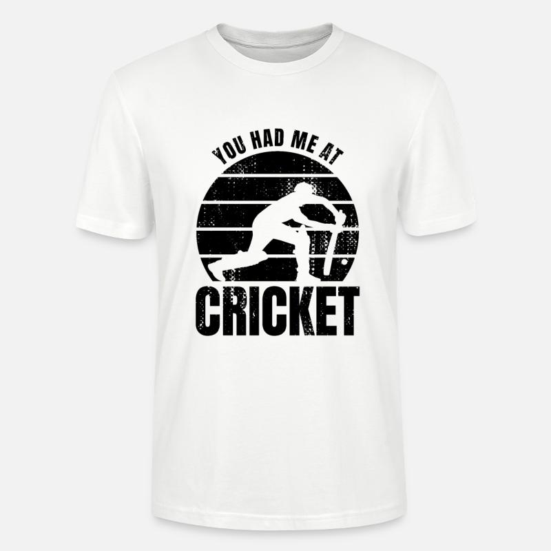 Tu m’as eu au cricket - T-shirt bio CRAFTER Stanley Stella Unisexe - blanc