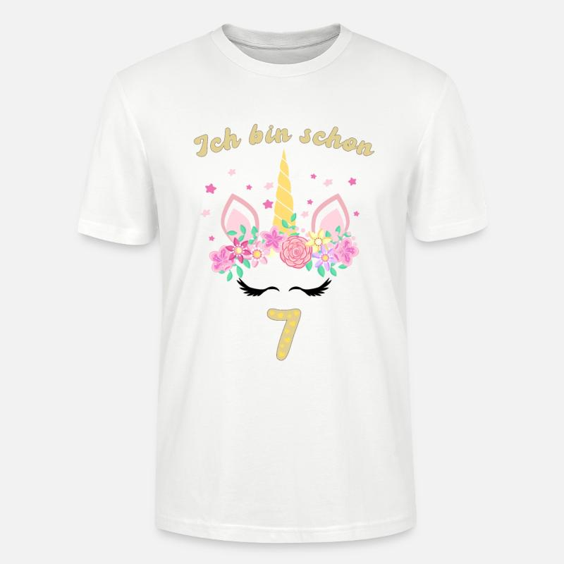Ich bin schon 7 - Stanley/Stella Unisex Bio-T-Shirt CRAFTER - Weiß