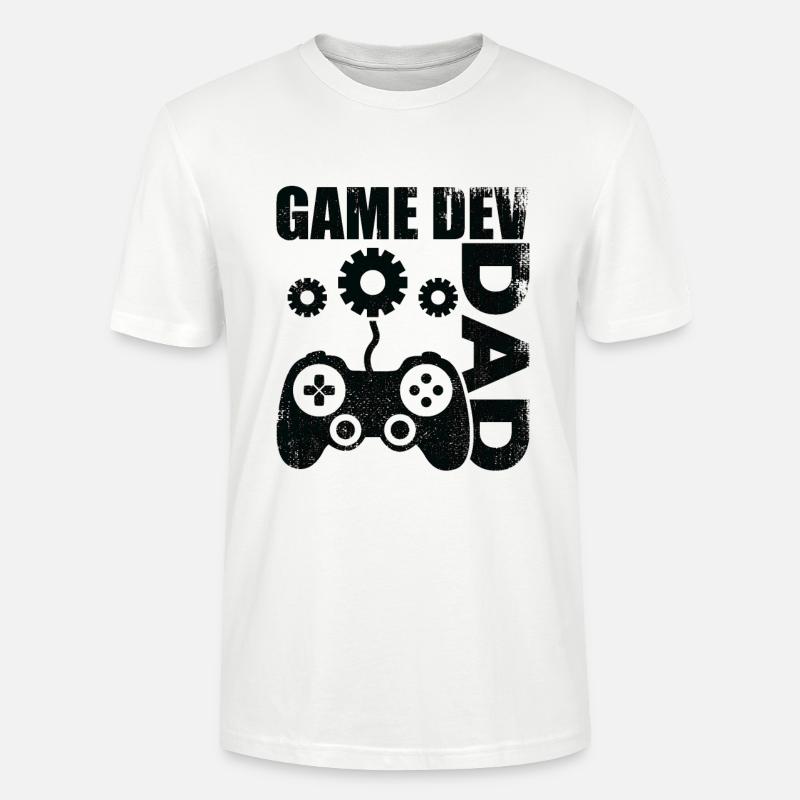 Game Dev Vater - Stanley/Stella Unisex Bio-T-Shirt CRAFTER - Weiß
