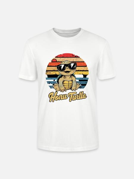 Honu Turtle Hawaii Beach - Stanley/Stella CRAFTER Unisex Organic T-Shirt - white