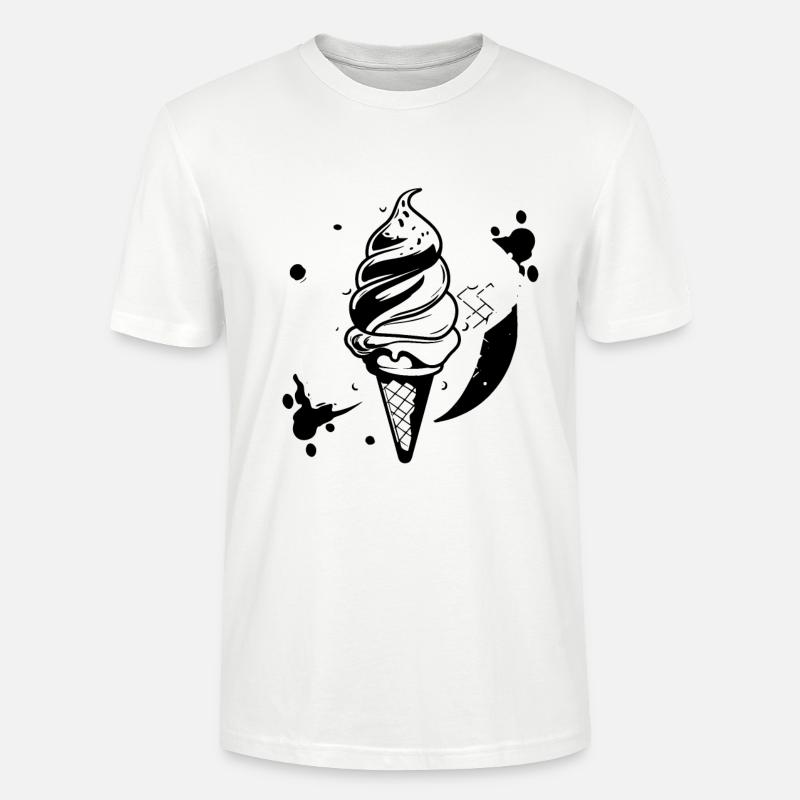 Eiscreme Grafik - Stanley/Stella Unisex Bio-T-Shirt CRAFTER - Weiß