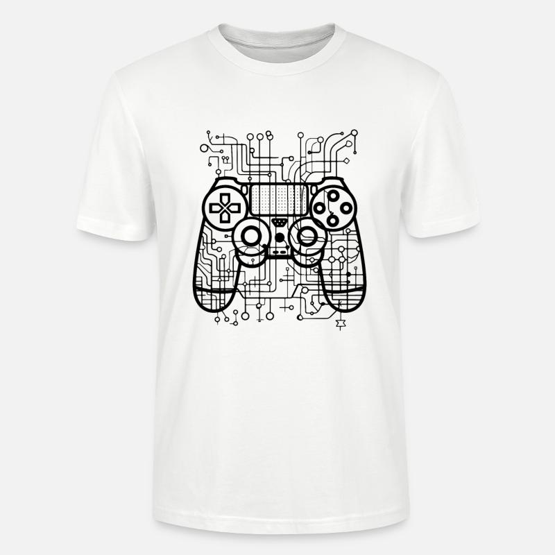 Spiel Controller - Stanley/Stella Unisex Bio-T-Shirt CRAFTER - Weiß