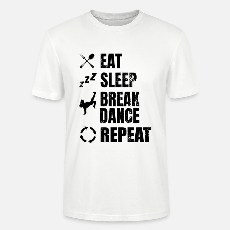 Breakdancer Zeitplan - Stanley/Stella Unisex Bio-T-Shirt CRAFTER - Weiß