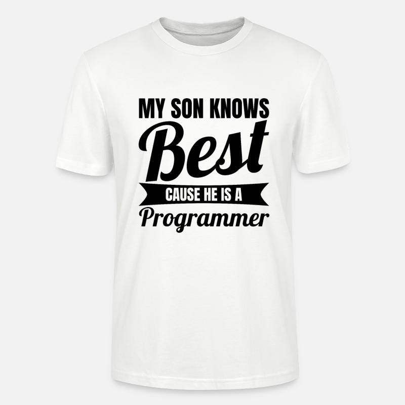 Programmer Son - Stanley/Stella CRAFTER Unisex Organic T-Shirt - white