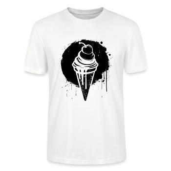 Eiscreme - Stanley/Stella Unisex Bio-T-Shirt CRAFTER - Weiß - Vorne - Alina (178cm) & Michal (187cm)