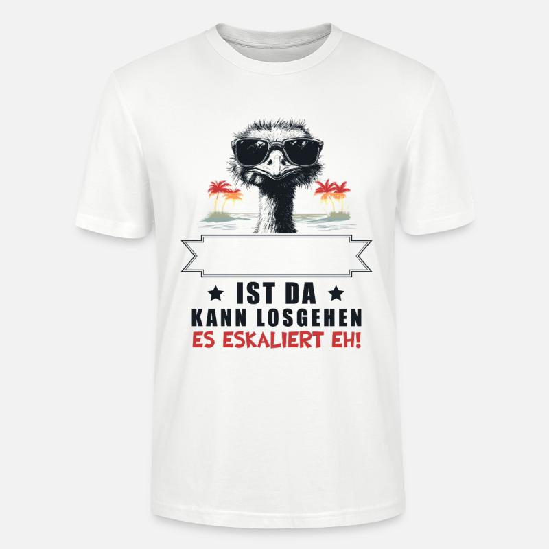 It's escalating anyway! Strauss Customizable Name - Stanley/Stella CRAFTER Unisex Organic T-Shirt - white