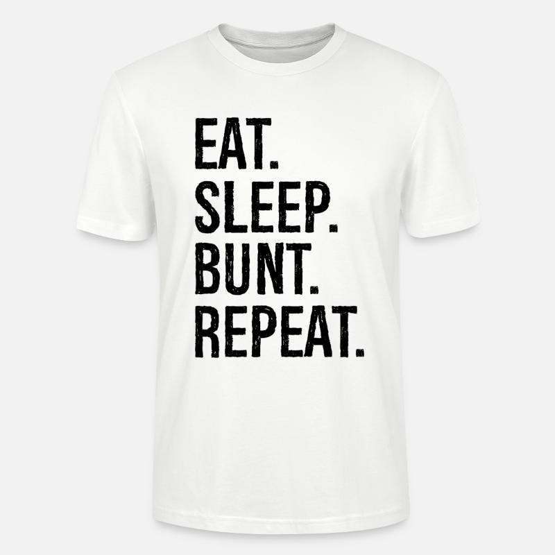 manger dormir bunt répéter - T-shirt bio CRAFTER Stanley Stella Unisexe - blanc