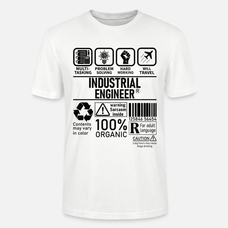Industrial Engineer multi tasking problem solving - Stanley/Stella Unisex Bio-T-Shirt CRAFTER - Weiß