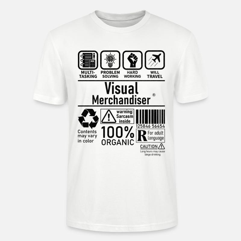 Visual Merchandiser résolution de problèmes multitâches - T-shirt bio CRAFTER Stanley Stella Unisexe - blanc