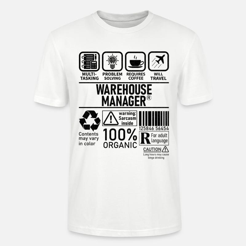 Warehouse Manager multi tasking problem solving - Stanley/Stella Unisex Bio-T-Shirt CRAFTER - Weiß