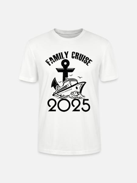 Family cruise 2025 - Stanley/Stella CRAFTER Unisex Organic T-Shirt - white
