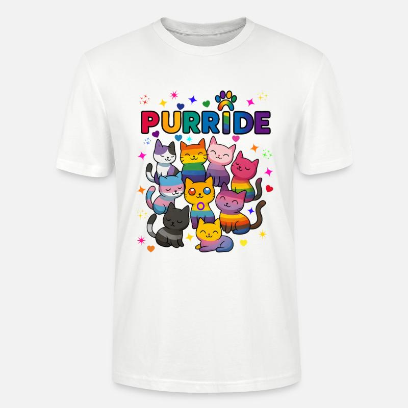 Purride LGBT Katzen - Stanley/Stella Unisex Bio-T-Shirt CRAFTER - Weiß