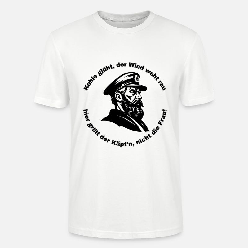 Kohle glüht der Wind weht rau.... - Stanley/Stella Unisex Bio-T-Shirt CRAFTER - Weiß