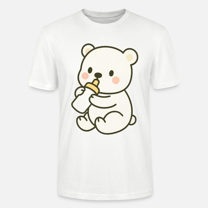 Milchzeit im Eis - Stanley/Stella Unisex Bio-T-Shirt CRAFTER - Weiß