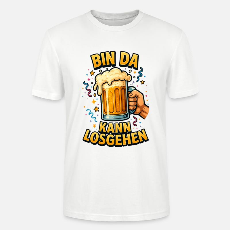 Bier Bierflasche Bierzelt Bierkrug Biergarten - Stanley/Stella Unisex Bio-T-Shirt CRAFTER - Weiß
