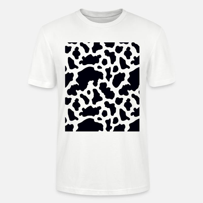 Kuh Muster - Stanley/Stella Unisex Bio-T-Shirt CRAFTER - Weiß