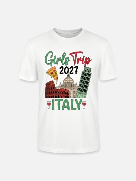 Italy Girls Trip 2027 - Stanley/Stella Unisex Bio-T-Shirt CRAFTER - Weiß