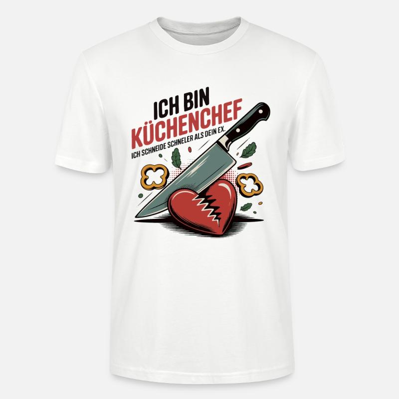 Küchenchef Geschenk - Stanley/Stella Unisex Bio-T-Shirt CRAFTER - Weiß