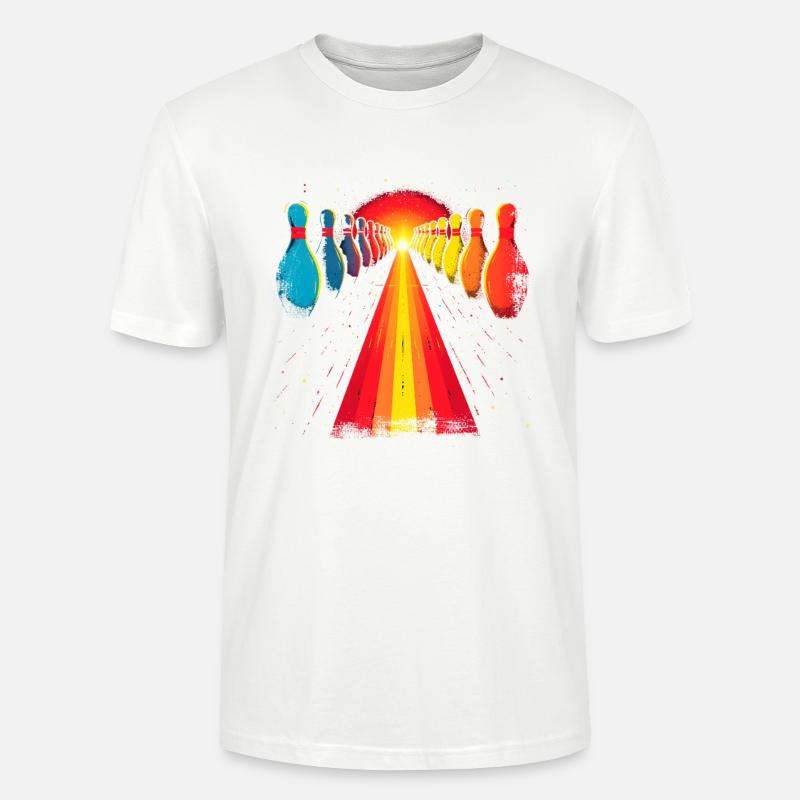 Conception de bowling - T-shirt bio CRAFTER Stanley Stella Unisexe - blanc