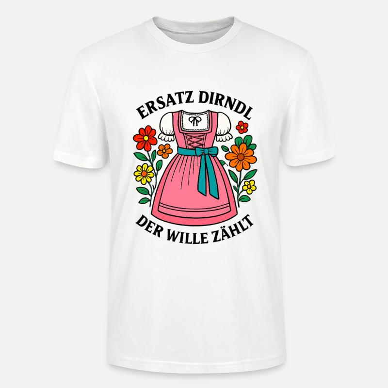 Dirndl Replacement – The Will Counts - Stanley/Stella CRAFTER Unisex Organic T-Shirt - white