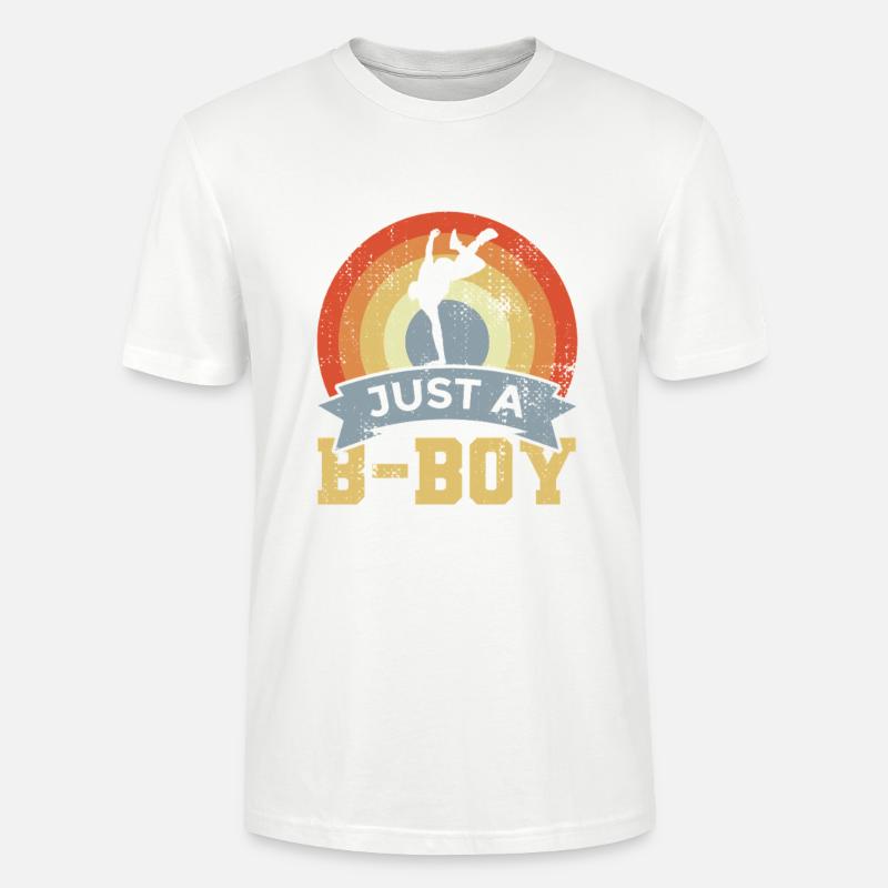 Breakdancer Junge - Stanley/Stella Unisex Bio-T-Shirt CRAFTER - Weiß